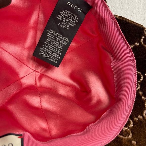 Gucci Velvet Monogram Baseball Cap - Picture 6 of 7